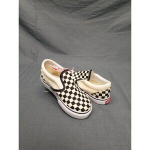 Vans Classic Checkboard Slip On Low Black White Toddler Size 4.5 NEW IN BOX!